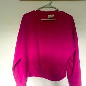 Hot pink sweatshirt